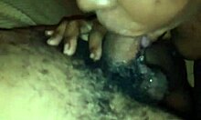 Ebony cheating wife receives messy facial after deepthroat