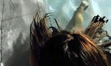 Monster cock outdoor blowjob in swimming pool