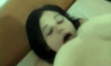 Hey, check out this cute teen giving deepthroat blowjob with cumshot 😍