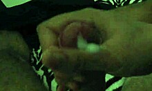 Oiled MILF Handjob Gets Him Hard