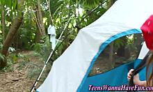 Amateur TEEN GOBBLES COCK at Party