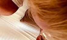 Mature milf wife masturbates her pussy outdoors in homemade setting, then fucks dildo for intense orgasm