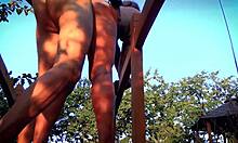 i fucked that big ass milf outdoors and came on her feet, but i mean it was so intense and natural