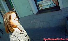 Stirring gf video of pretty brunette getting nailed in doggystyle blowjob on bed