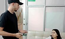 Stepsister Discovers Brother's Videos and Sucks His Cock