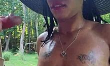 Master, pee on my saggy breasts now! How wild in the yard!