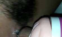 Teen masturbates with fake pussy intensely