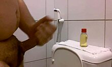 Amateur Engages In Oiled Handjob Action Resulting In Cumshot.