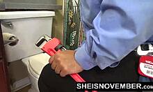 Busty Slut Fucks Plumber Hard in Doggystyle POV