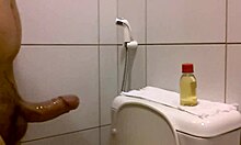 Amateur Engages In Oiled Handjob Action Resulting In Cumshot.