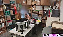 Teen Thief's Pussy Pays For Burglary With Monster Cock Blowjob In Shop!