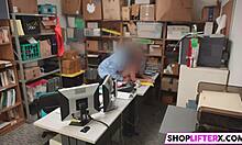 Teen Thief's Pussy Pays For Burglary With Monster Cock Blowjob In Shop!