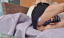 Hot Girl MASTURBATES Her Pussy Wildly in Doggystyle Pose