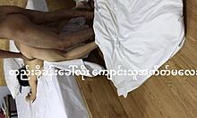 Asian amateur bent over in doggystyle fucking with horny moaning in hotel