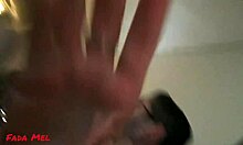 Behind the scenes, a latina group fucks wildly with big cocks outdoors in public