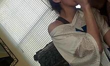 Petite Brunette Wife Bent Over In Doggystyle For Creampie Orgasm