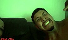 Behind the scenes, a latina group fucks wildly with big cocks outdoors in public