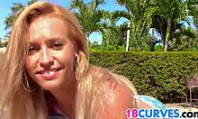 Kelsi Monroe's Curvy Ass Gets Fucked Hard on Fourth of July