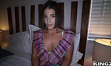 the hot busty latina babysitter lasirena69 gets fucked in various positions