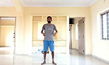 rajesh playboy 993 stripping and spanking his dick while moaning and cumming into a paper cup