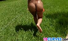 Outdoor with Wet Big Ass Kitty Catherine, huh?