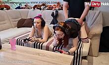 redhead cuttie finafoxy loves stepbrother fucking her in front of friend