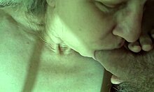 She giggles sucking her fuck buddy's cock while I tease her clit.