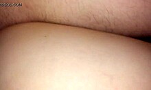 Amateur doggystyle with bent over ass