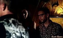 Watch this teen beauty get doggystyled in a wild foursome?