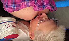 Hey, wanna taste this cummy yummy rimjob with me?