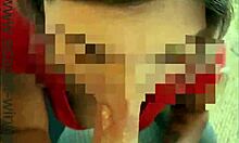 Horny teacher drains random guy's balls before school starts.