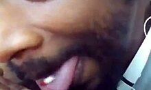 Ebony milf wife gets her wet pussy sucked in close-up homemade reality orgasm scene