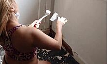 Blondeliberal - I Helped The Painter And He Put His Dick In My Pussy Without Condom And Came On My Ass