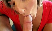 Horny teacher drains random guy's balls before school starts.