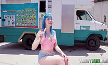 petite teen jewelz blu gives pov blowjob to mike mancini