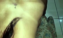 The big guy licked her ass then fucked her hard interracial style.