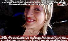 petite french milf blonde gets anal outdoors swallows cum 😈