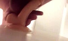 young gay chub sucks and rides dildo