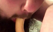 young gay chub sucks and rides dildo