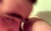 young gay chub sucks and rides dildo