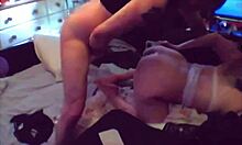 Blonde milf gets her big tits pounded in doggystyle