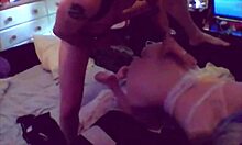 Blonde milf gets her big tits pounded in doggystyle