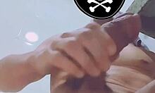 amateur jerks huge cock to long orgasm and thick cum