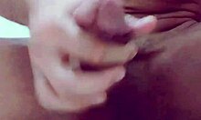 amateur jerks huge cock to long orgasm and thick cum