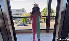 I-I mean, that pretty unicorn in uniform gives a magical deepthroat blowjob and swallows cum