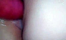 Blonde bbw milf plays with toys in maledom homemade scene