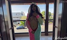 I-I mean, that pretty unicorn in uniform gives a magical deepthroat blowjob and swallows cum