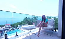 this babe's magic footjob is wild in public