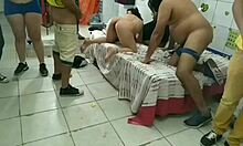 Latina lesbians in wild orgy at Copa cabaret with oral and assfucking