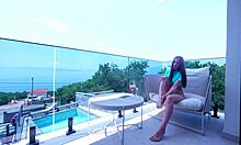 this babe's magic footjob is wild in public